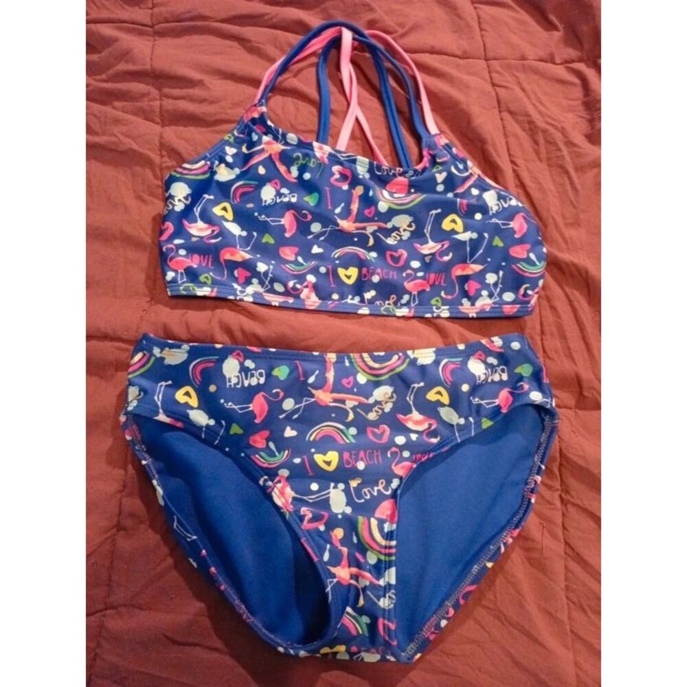 Girls size 10/12 Cat & Jack 2piece swimsuit